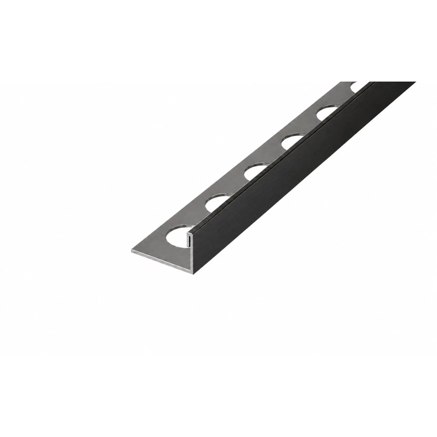 Eviso Listwa wykończeniowa L czarny szczotkowany 10,5 x 2700 mm