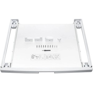 t.b.t. do pralki ładowanej od frontu, biały, z akcesoriami.