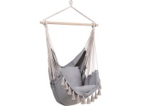 Fotel wiszący LYTTON z frędzlami szary Fotel wiszący LYTTON z frędzlami szary