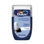 Tester koloru Dulux „bezkesny ocean”: Wałek do malowania ścian w kolorze niebieskim z psem.