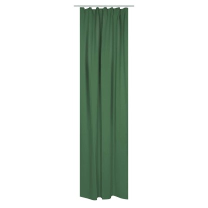 Zasłona DARK zaciemniająca na taśmie 140 x 270 cm zielona