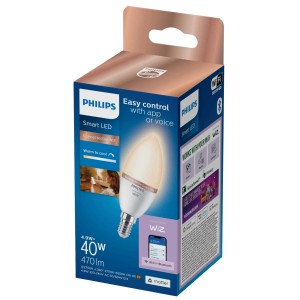 Żarówka Philips Smart LED E14, 40W, Tunable White, pojedyncze opakowanie.