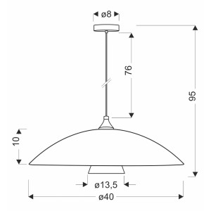 Candellux Lampa wisząca DUETTO 1xE27 40W satynowy nikiel