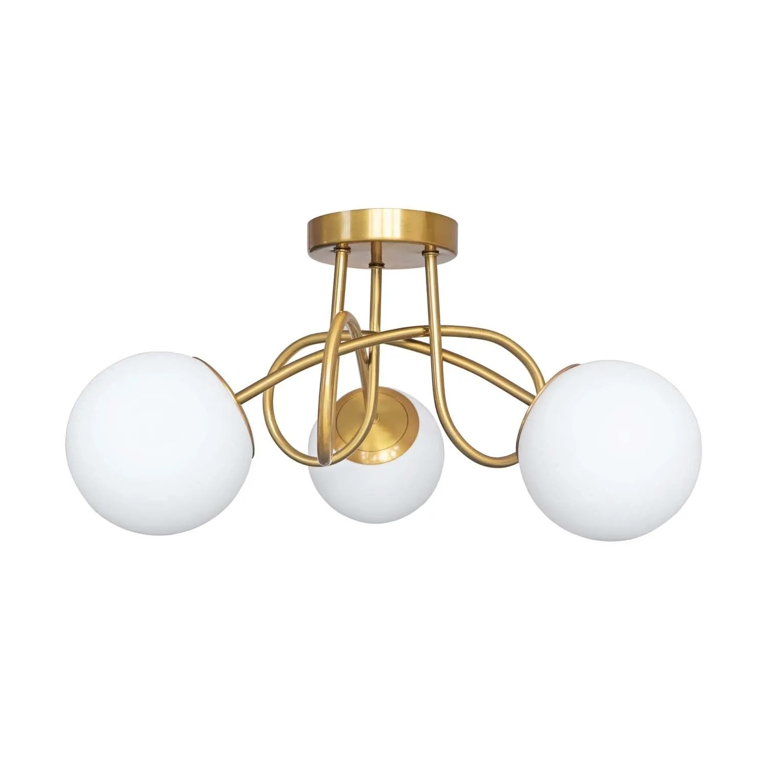 Goldlux Lampa wisząca BIANCA 3xE14 max. 12W biało-złota