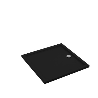 Schedpol Brodzik kwadratowy Larix 80 akryl czarny mat