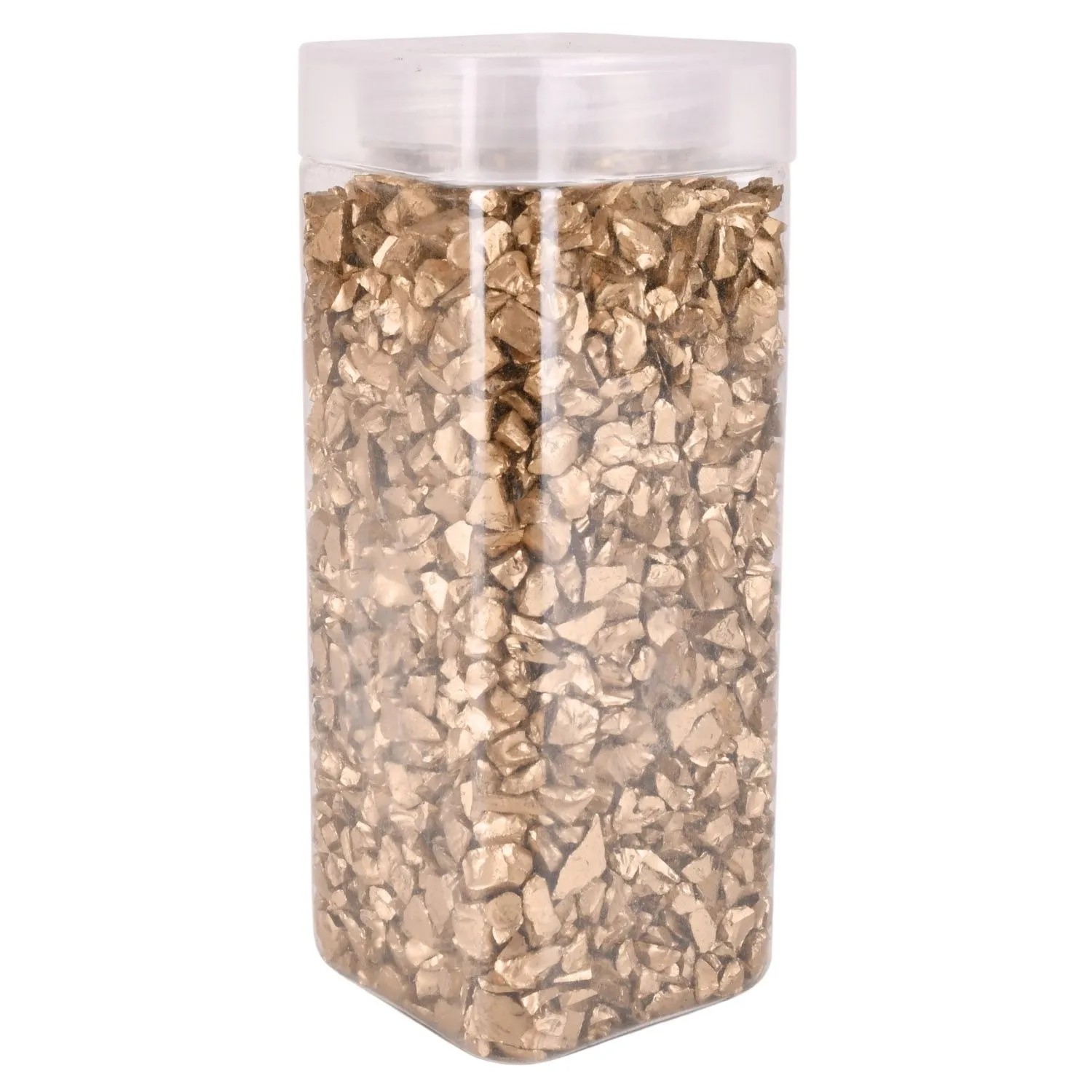 Żwirek dekoracyjny szklany złoty 5-8 mm - 750 g