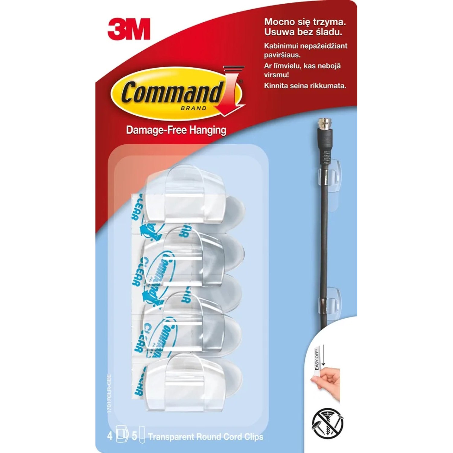 3M Command Uchwyty do organizacji kabli  4 szt.