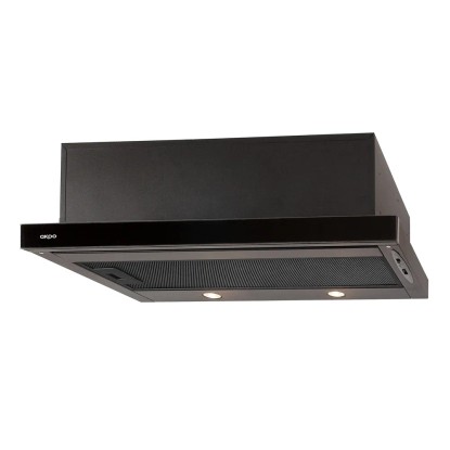 Akpo Okap teleskopowy Light Eco Glass czarny 60 cm