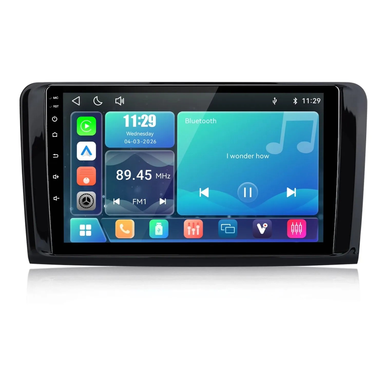 Junsun Radio Samochodowe Do Mercedes-benz Ml-class W164 2005-2012 Linux