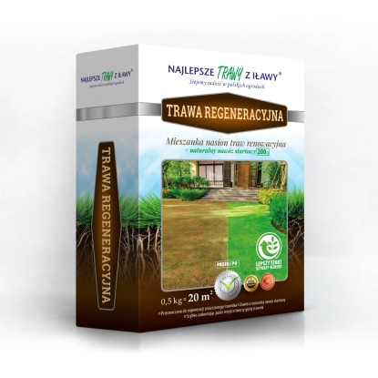 Najlepsze Trawy z Iławy Trawa regeneracyjna 0,5 kg z nawozem 0,2 kg