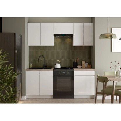 Defra Zestaw mebli kuchennych PARMA biały 200 cm 5 el.