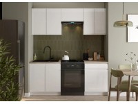 Defra Zestaw mebli kuchennych PARMA biały 200 cm 5 el.