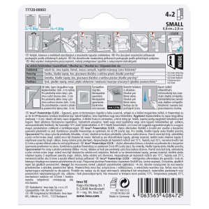 Tesa Powerstrips CLICK, samoprzylepne, usuwalne haczyki do ramek i płaskich przedmiotów.