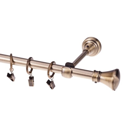 Gardinia Karnisz pojedynczy Opal 16 mm 160 cm mosiądz