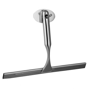 t.b.t. Ściągaczka do kabiny prysznicowej ze stali nierdzewnej z uchwytem.