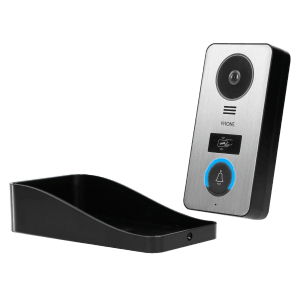 Urządzenie monitorujące t.b.t. z kamerą i czarnym uchwytem.