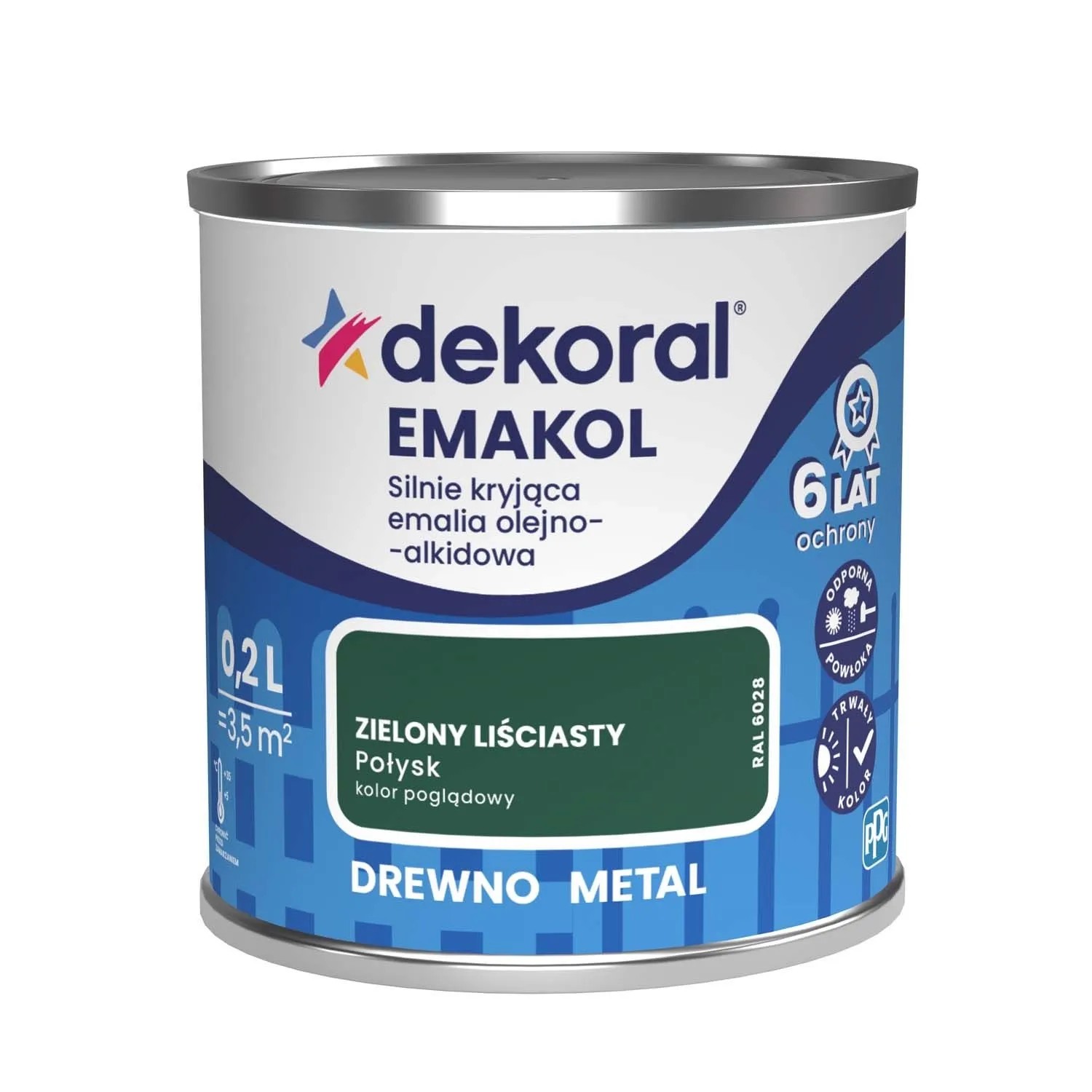Dekoral Emalia Emakol Strong zielony liściasty 200 ml