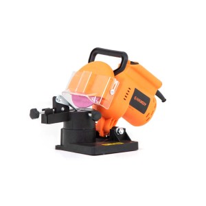 Ostrzałka do łańcuchów, akcesoria do pił łańcuchowych, pomarańczowo-czarna.