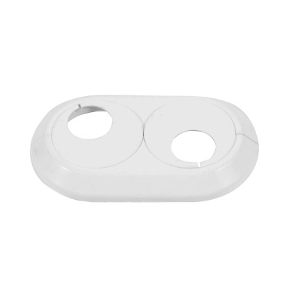 Tycner Rozeta podwójna śr. 22 mm biała