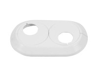 Tycner Rozeta podwójna śr. 22 mm biała