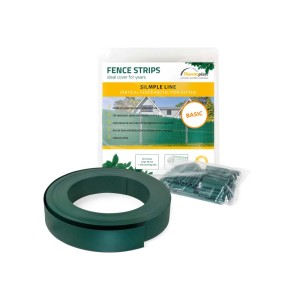 Zestaw mat na ogrodzenie t.b.t.: Rolka i klipsy montażowe dla prywatności.