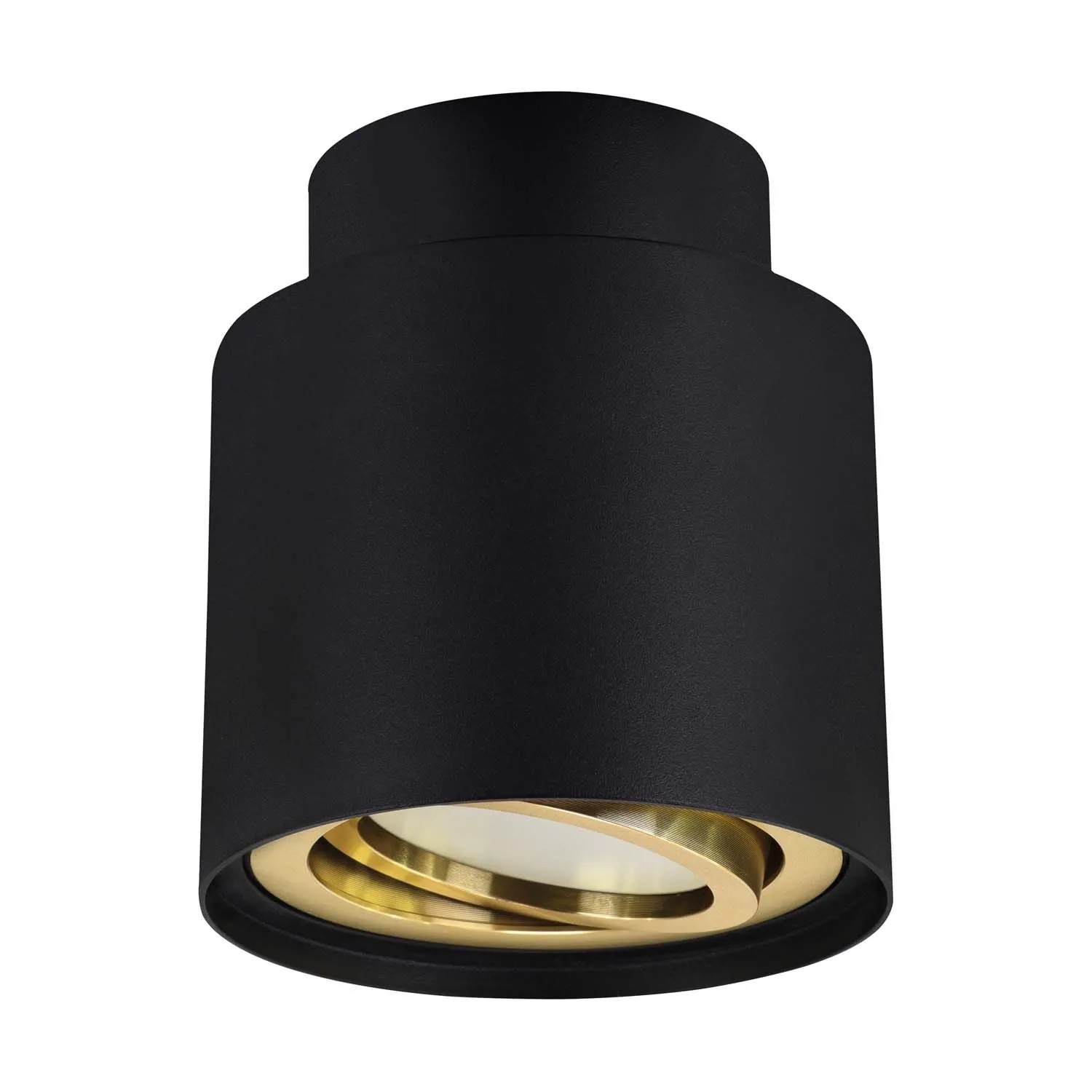 Struhm Lampa sufitowa tuba HARIET C 1xGU10 35W 9,5x8,3cm GU10 35W czarna/złota