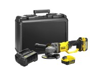 Stanley FatMax Szlifierka kątowa SFMCG400M2K-QW 18V 125 mm + 2 akumulatory 4 Ah