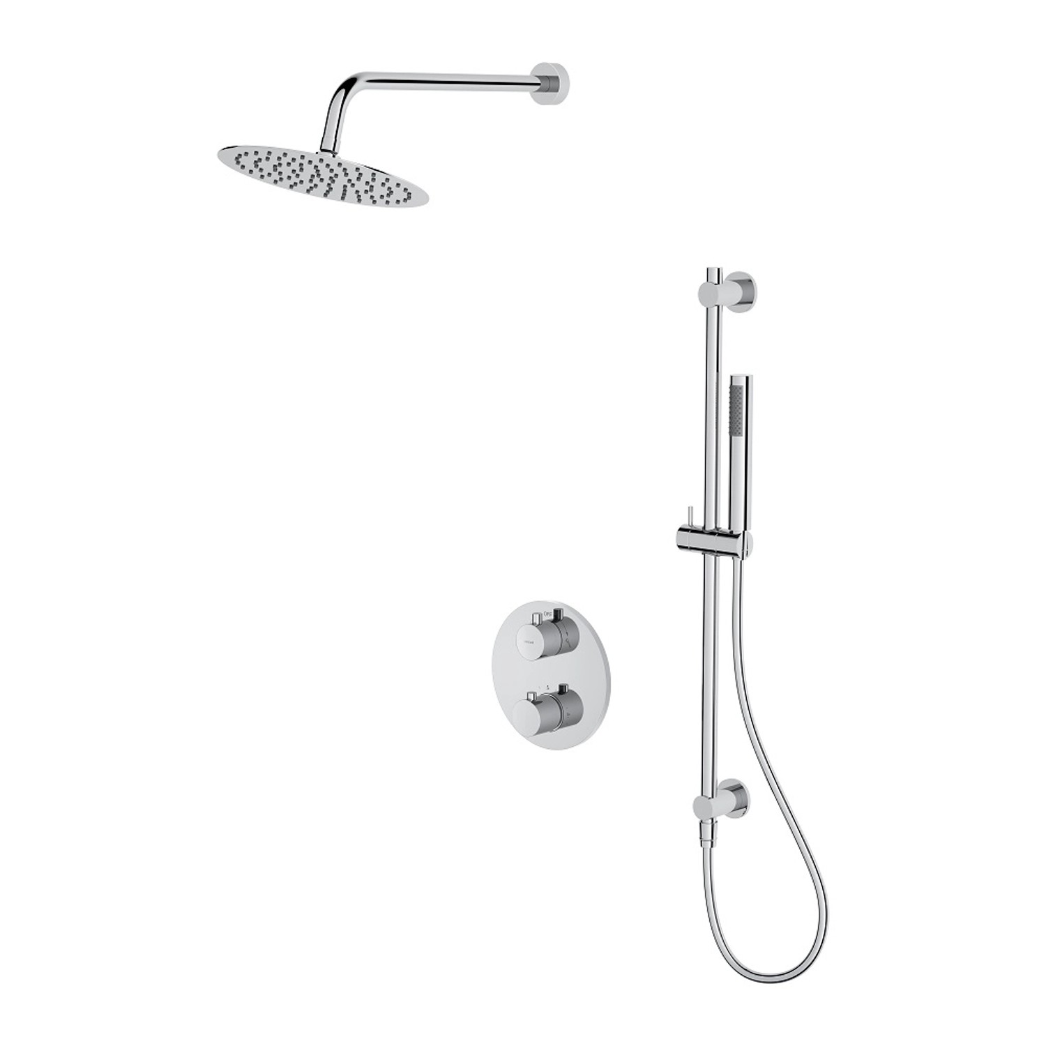 Cersanit Zestaw prysznicowy podtynkowy Zen chrom