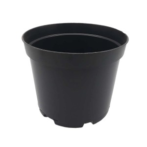 Czarna doniczka z kategorii Doniczki na kwiaty.