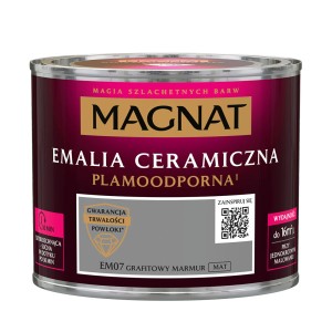 Emalia ceramiczna Magnat, grafitowy marmur, puszka z farbą. Farba do wnętrz.
