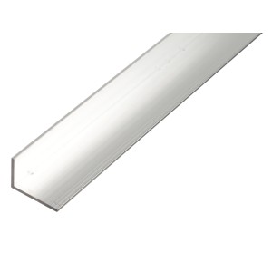 Kątownik aluminiowy nierównoramienny, 20x50x1000 mm, do połączeń i mocowań.
