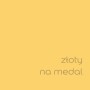 Próbka koloru farby do ścian t.b.t. w odcieniu złotożółtym.