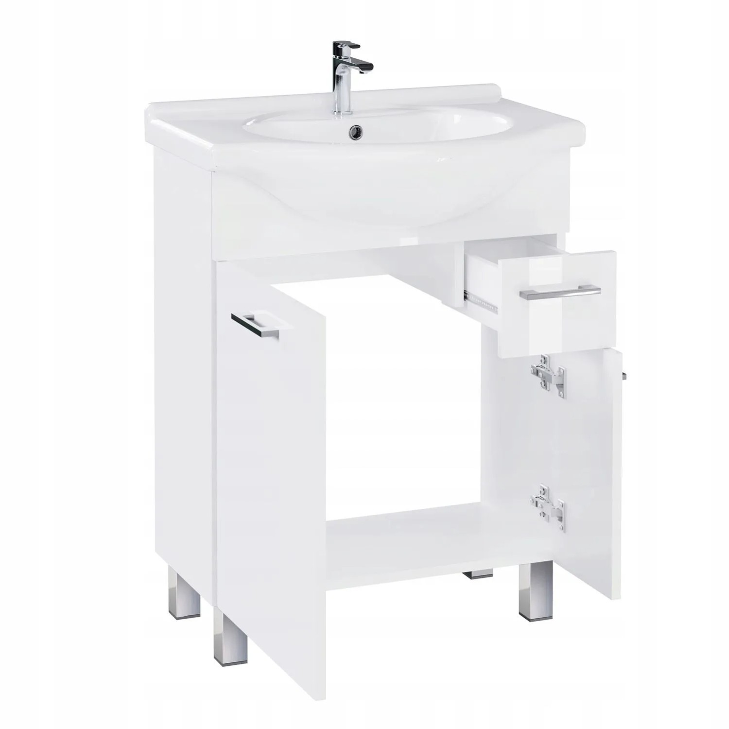 Astor Zestaw Aspen szafka i umywalka biała 1sz 67x88x45 cm_2