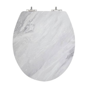 Deska sedesowa t.b.t. z efektem marmuru, pasuje do każdej łazienki.