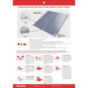 Onduline Płyta PC Transparentna Multitwall 8mm 105x300 cm