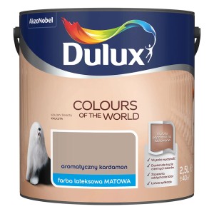 Puszka farby Dulux "Aromatyczny kardamon" do ścian wewnętrznych, farba lateksowa matowa.