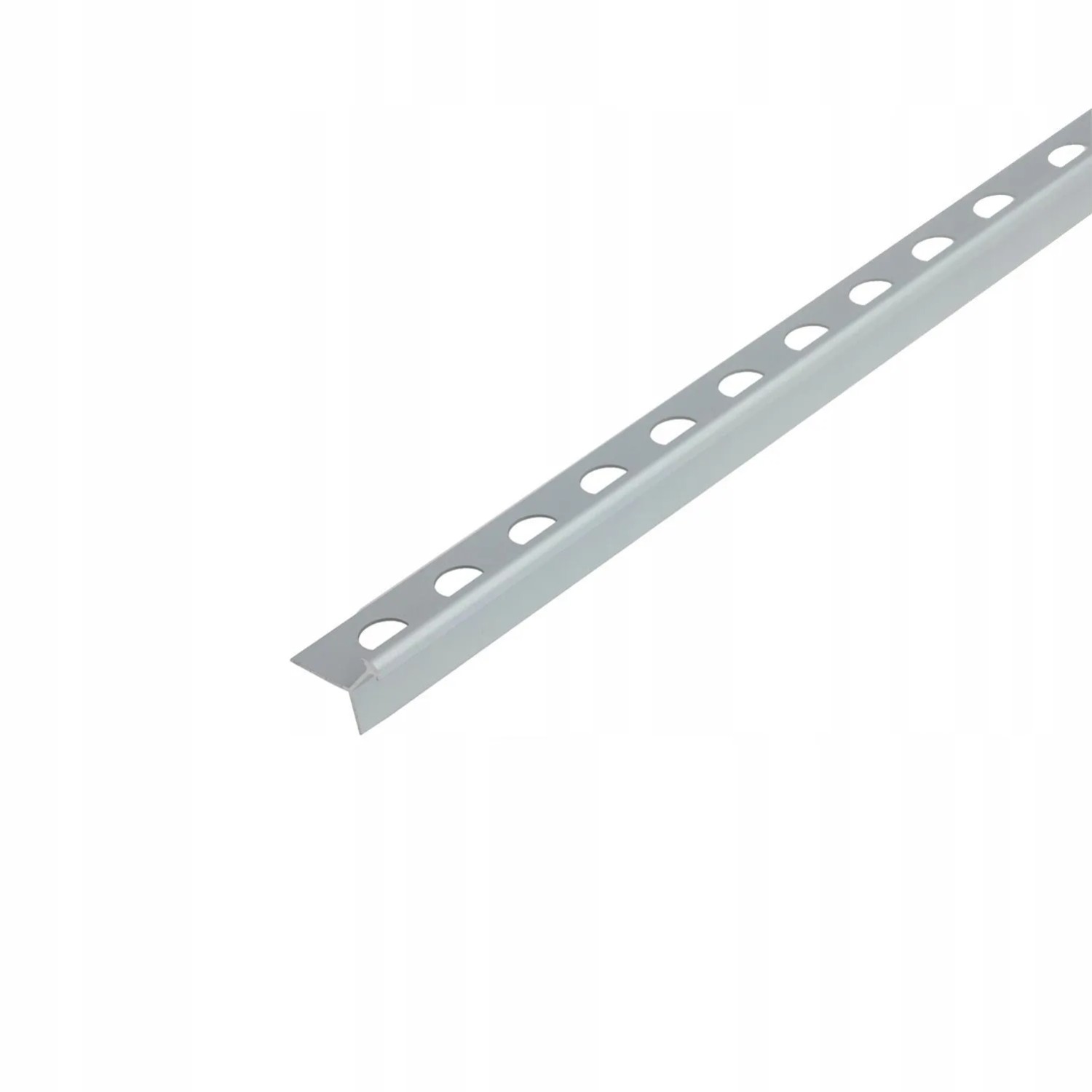 Cezar Profil aluminiowy do glazury Srebrny 10x1x2500 mm