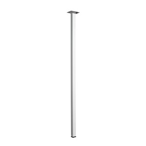 Biała, kwadratowa noga do stołu Hettich, wysokość 800 mm, do budowy mebli i projektów DIY.