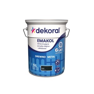 Dekoral Emalia Emakol Strong czarna 5 l