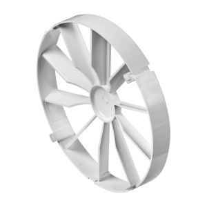 Białe koło wentylatora do wentylacji, część kategorii Kratki wentylacyjne.
