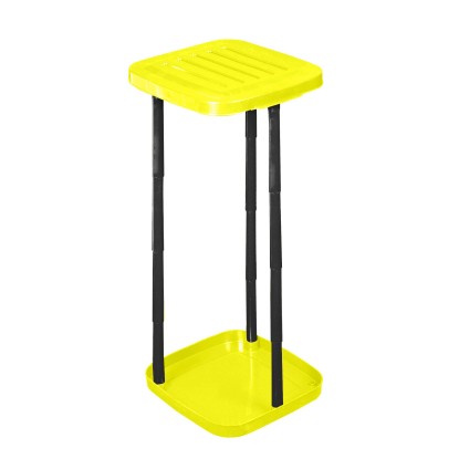 Plast Team Stojak na worki na śmieci żółty 30-120 l