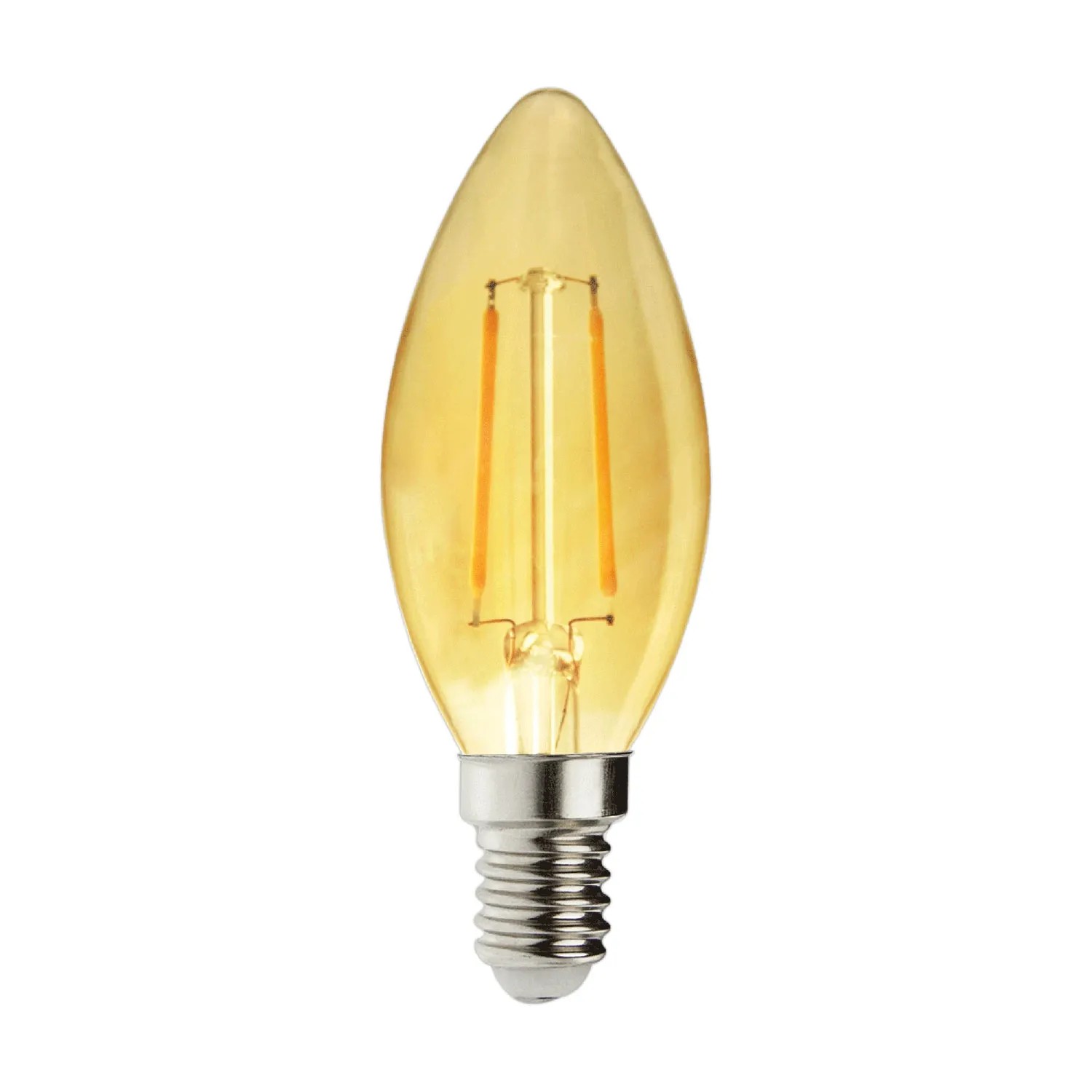 Bright Home Żarówka filamentowa C35 E14 2W 2500K 200lm bursztyn
