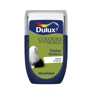 Tester farb Dulux „t.b.t.”: Wałek do malowania ścian w kolorze niebieskim i zielonym.