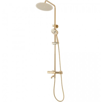 Rea Kolumna prysznicowa Lungo złoto termostat