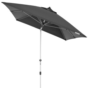 Antracytowy parasol ogrodowy Doppler Expert 200x300 cm z funkcją pochylania.
