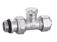 Hydroland Zawór grzejnika prosty powrotny PEX 1/2x16 Hydroland Zawór grzejnika prosty powrotny PEX 1/2x16