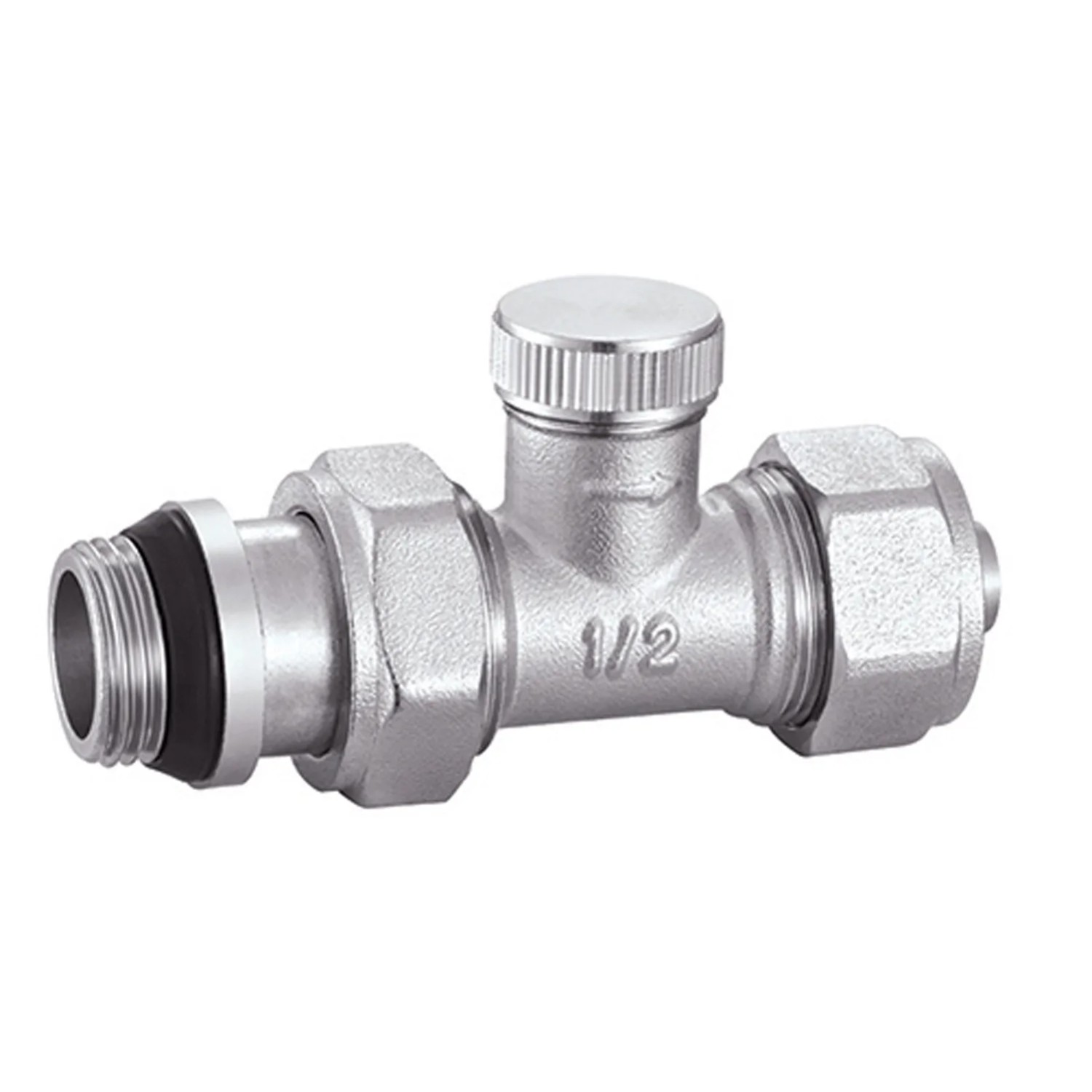 Hydroland Zawór grzejnika prosty powrotny PEX 1/2x16