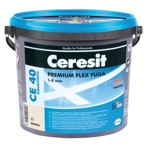 Ceresit Premium Flex Fuga CE 40, kolor Jasmine, w wiadrze. Do płytek.