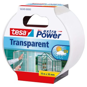 Tesa extra Power Transparent taśma klejąca, 10m x 50mm, uniwersalna.