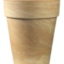 Donica XL Caramel, Ø 31 cm, terakota z efektem marmuru na balkon i taras.